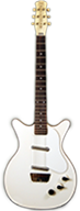 Danelectro Two pickup White Deluxe Danelectro Two pickup White Deluxe