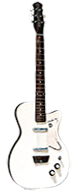 1957 White U2 1957 Fucshia U2 Series Danelectro